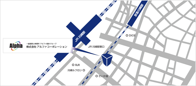 本社所在地地図